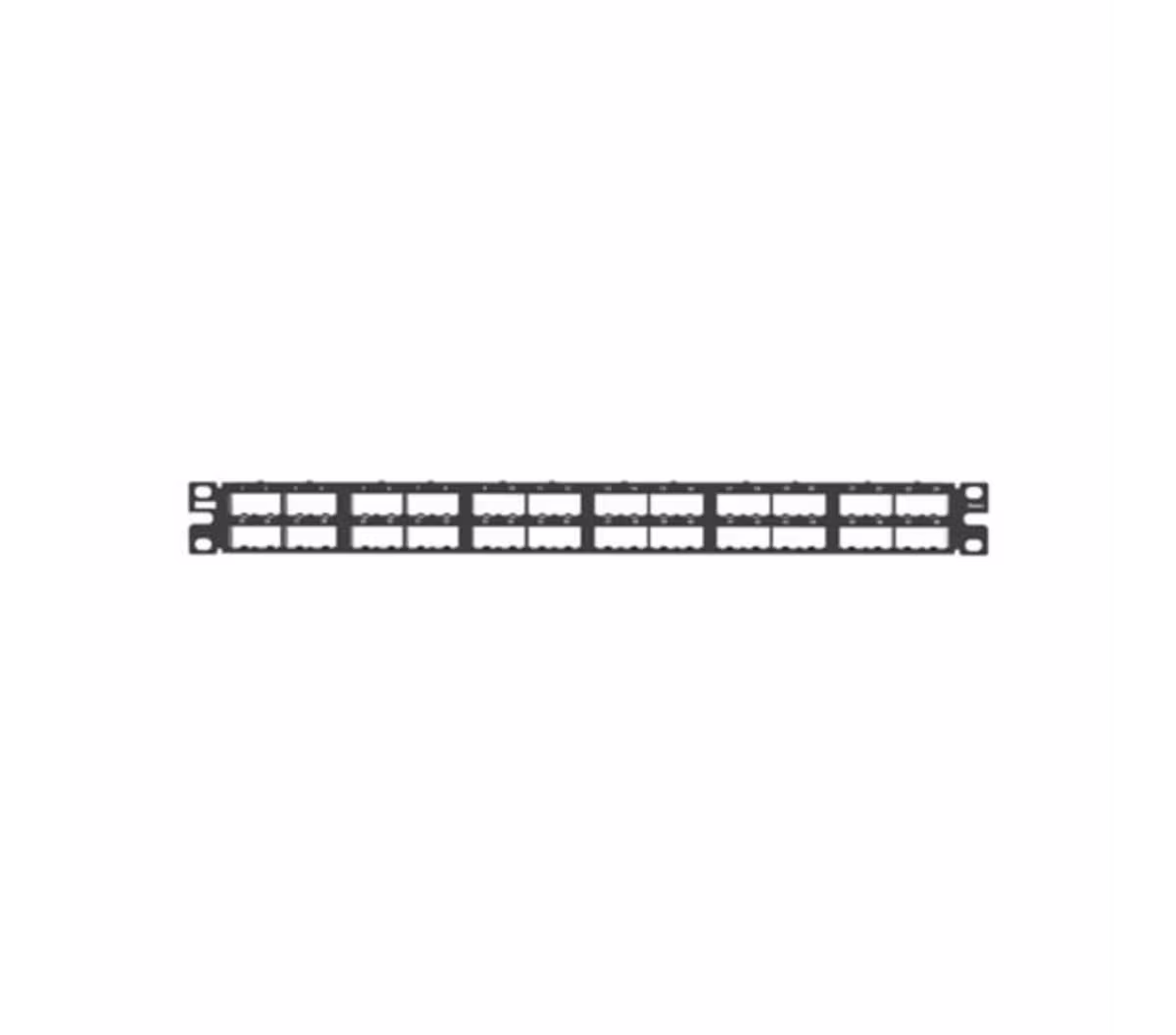 CP48HDBL PANEL MODULAR 48 PUERTOS NEGRO C/BLINDAJE
