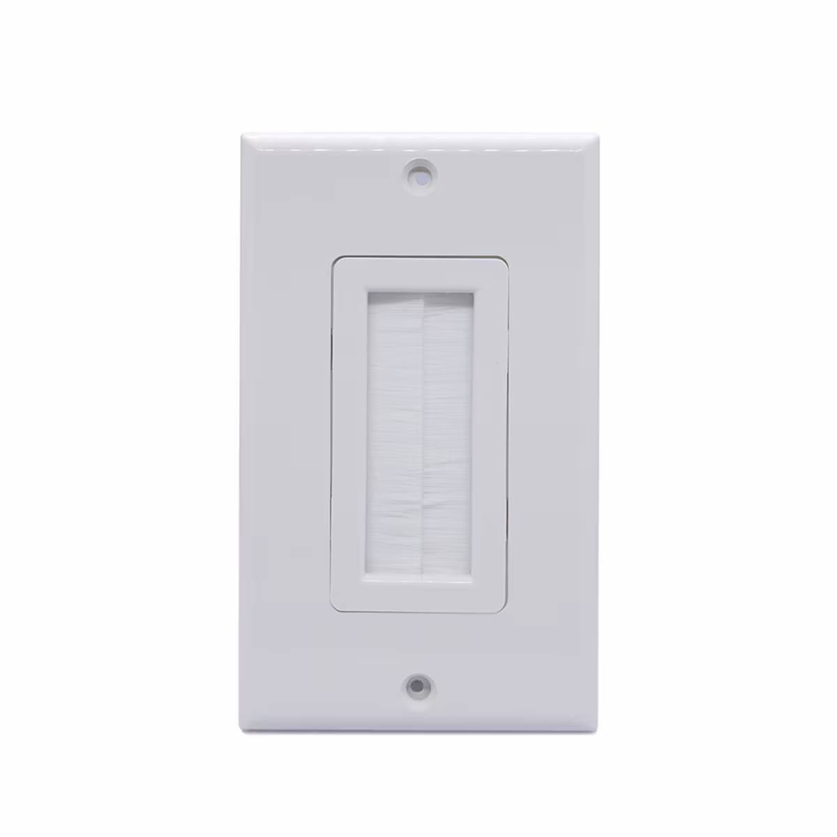 CAT-FP-PSW PLACA CON PASACABLES COLOR BLANCO- TIPO DECORA