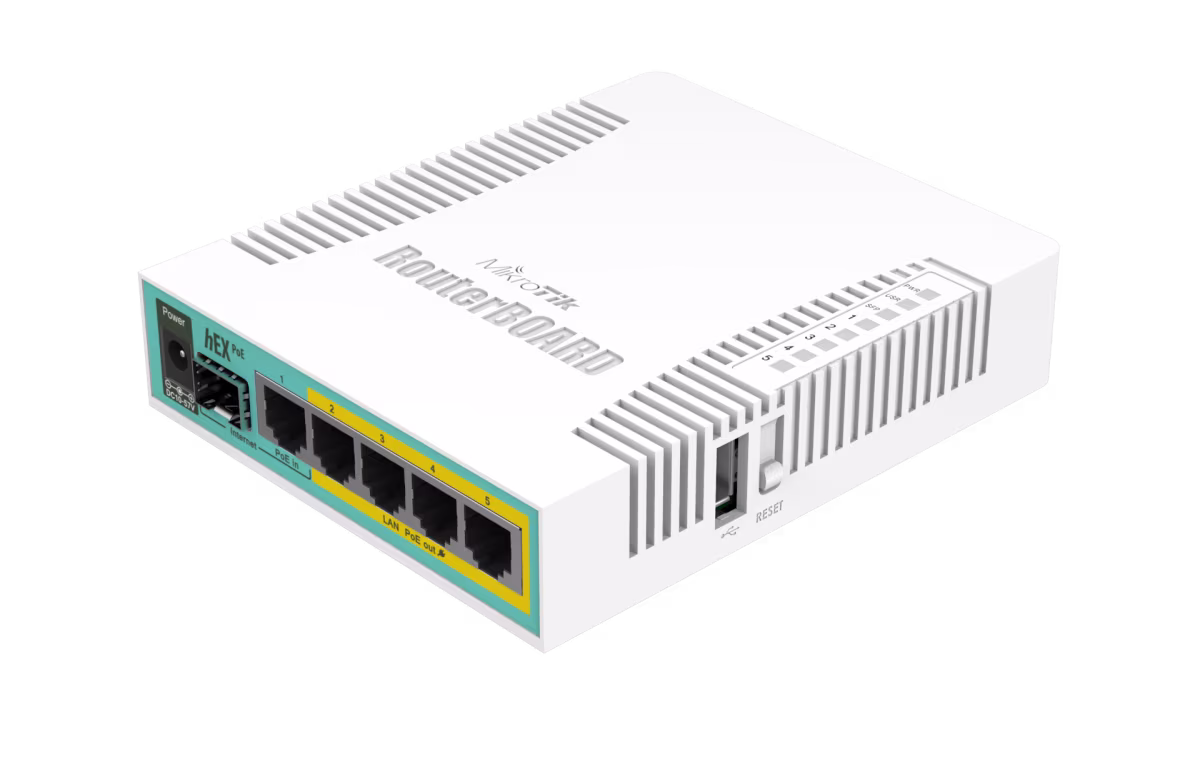 RB960PGS ROUTER 1Wan Gigabit; 4Lan giga POE af; 1 SFP; POE, MIKROTIK