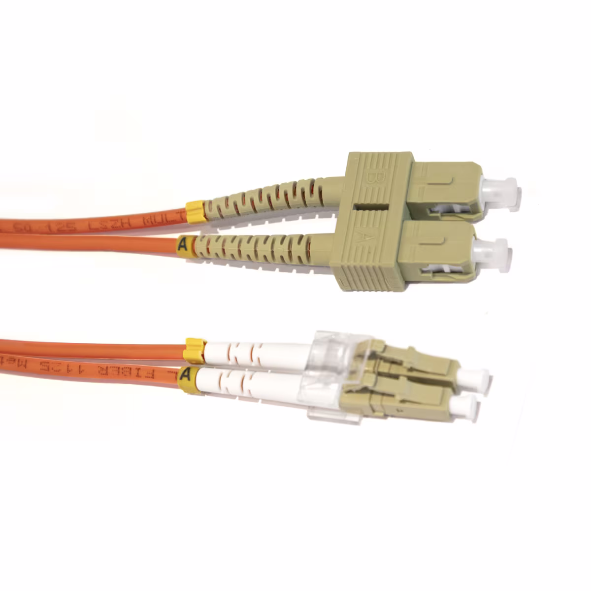 LP/SP5CR15M PATCH CORD DE FIBRA OPTICA LC/SC DUPLEX MULTIMODO 15MTS, CATCOM