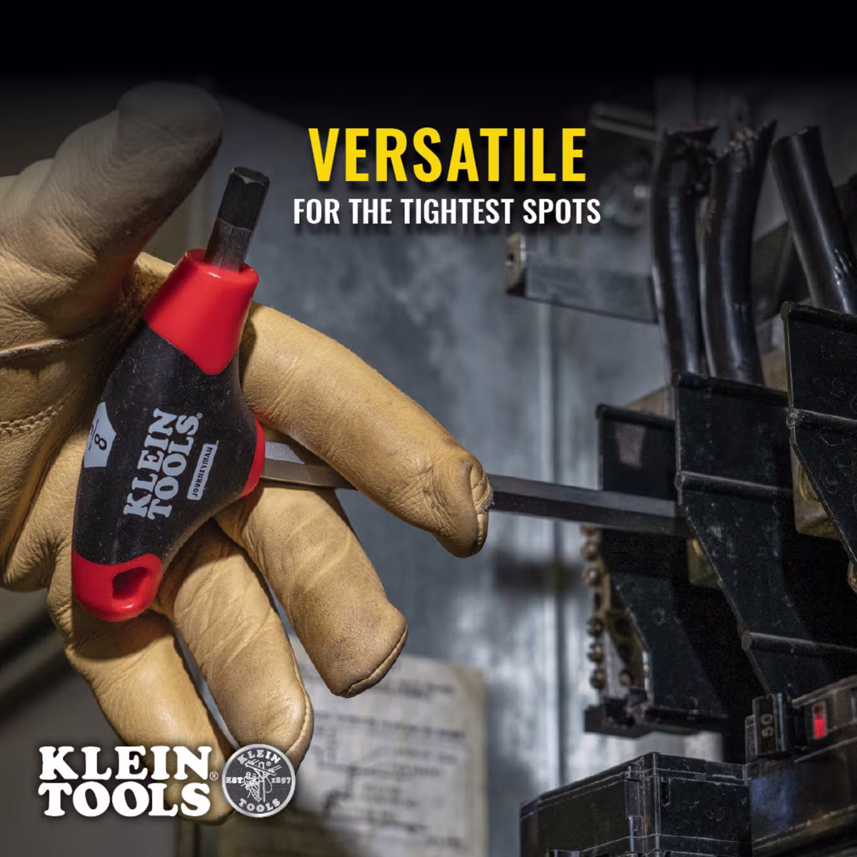 JTH610EB Juego de llaves hexagonales SAE de 15,2 cm con mango en T, punta de bola y soporte, de 10 piezas