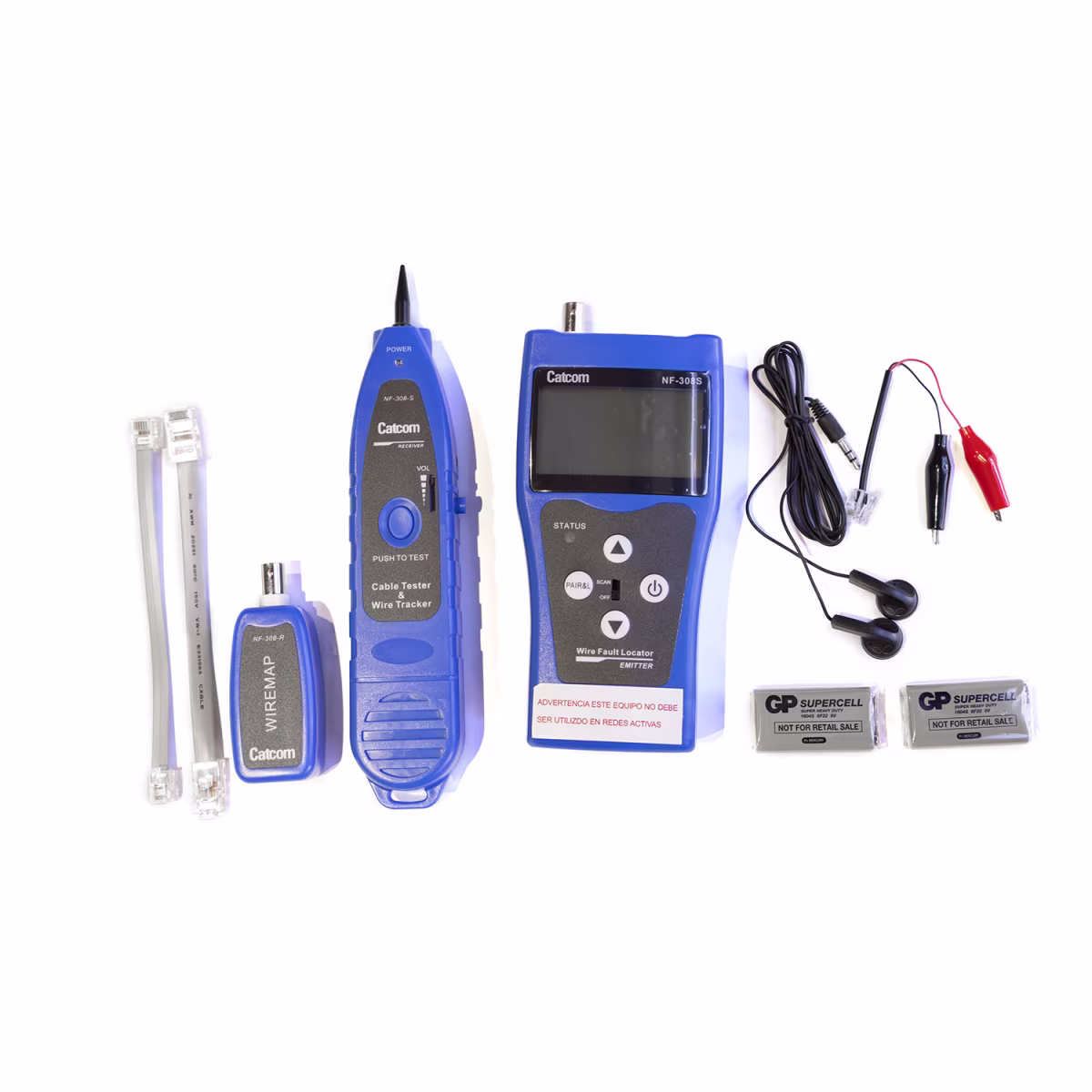 TPK-TESTER KIT DE TESTER PROBADOR-RASTREADOR DE TONO EN CABLEADO (NF-308), CATCOM