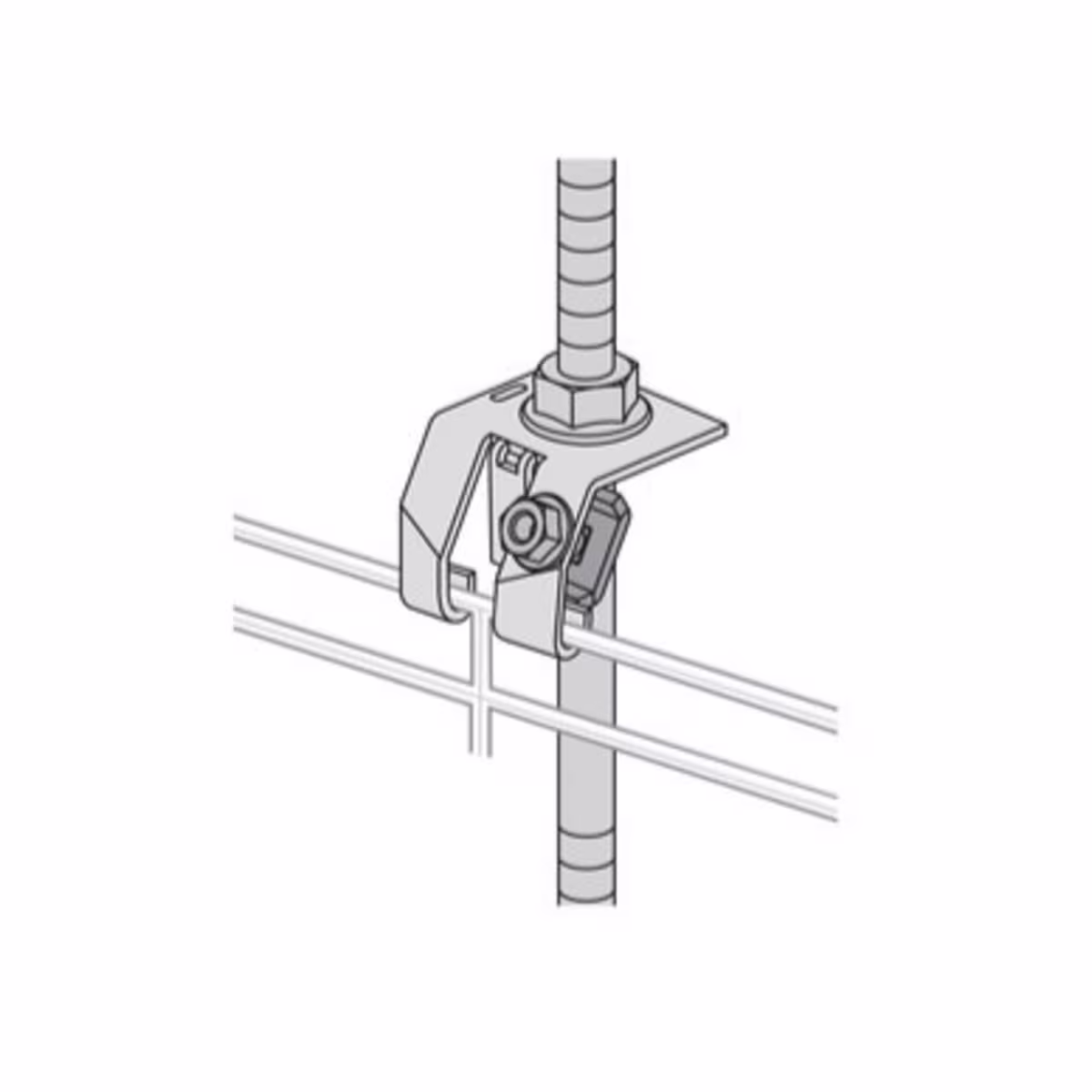 ASPG CLIP T/TRAPECIO PARA SUSPENSION EN TECHO DE ESCALERILLA, CABLOFIL