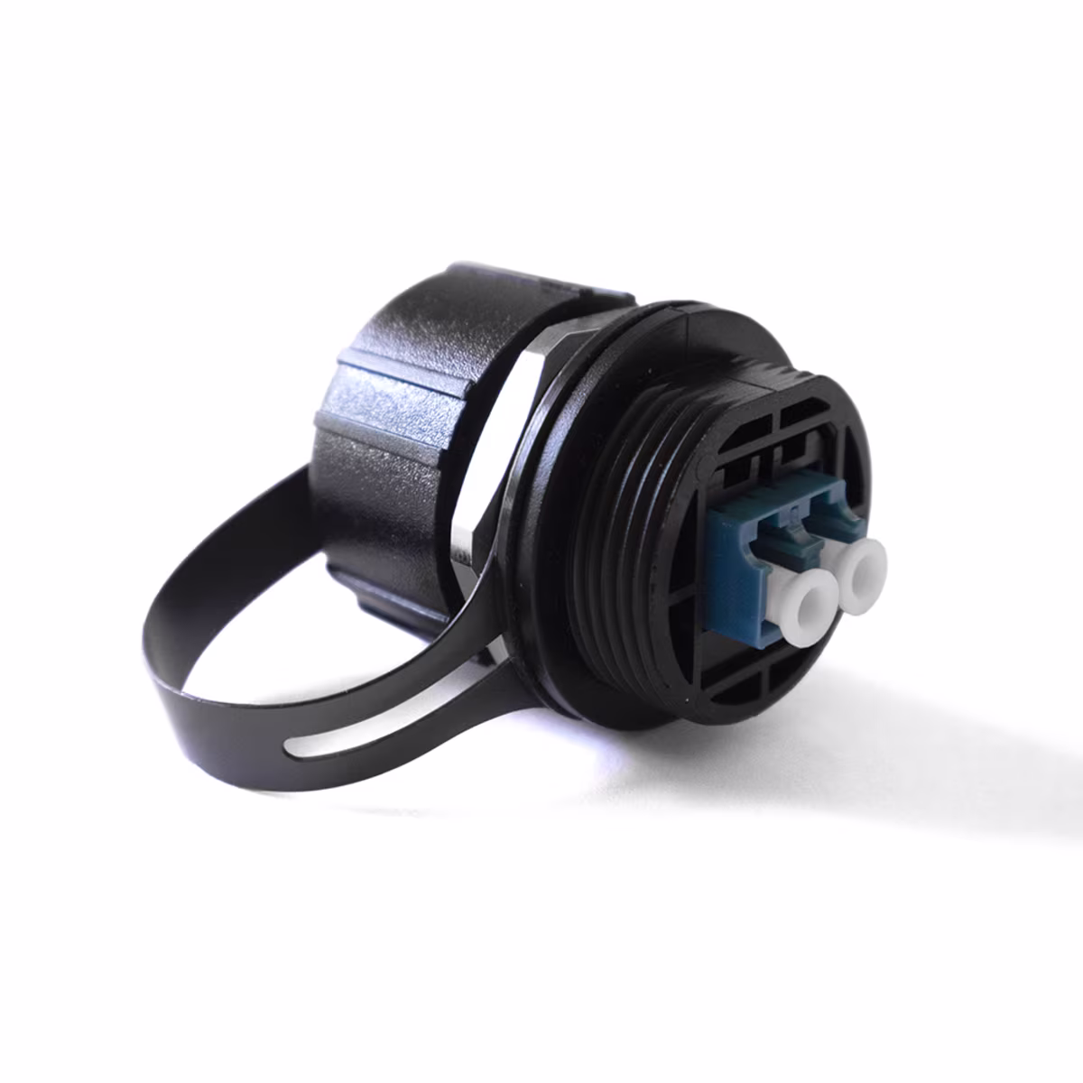 IND-LC/LC ODVA ADAPTADOR LC-LC/UPC DUPLEX MONOMODO/MULTIMODO CON TAPON INDUSTRIAL, CATCOM