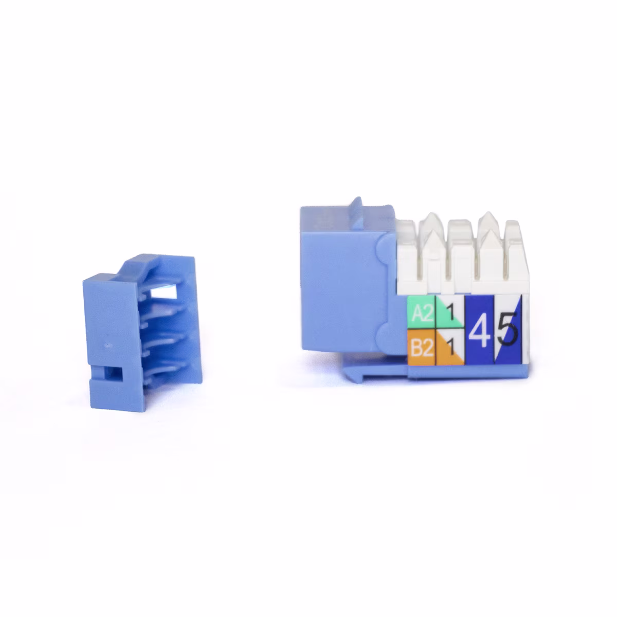 KJ5-11002  KEYSTONE JACK CAT5E RJ45 COLOR AZUL, CATCOM