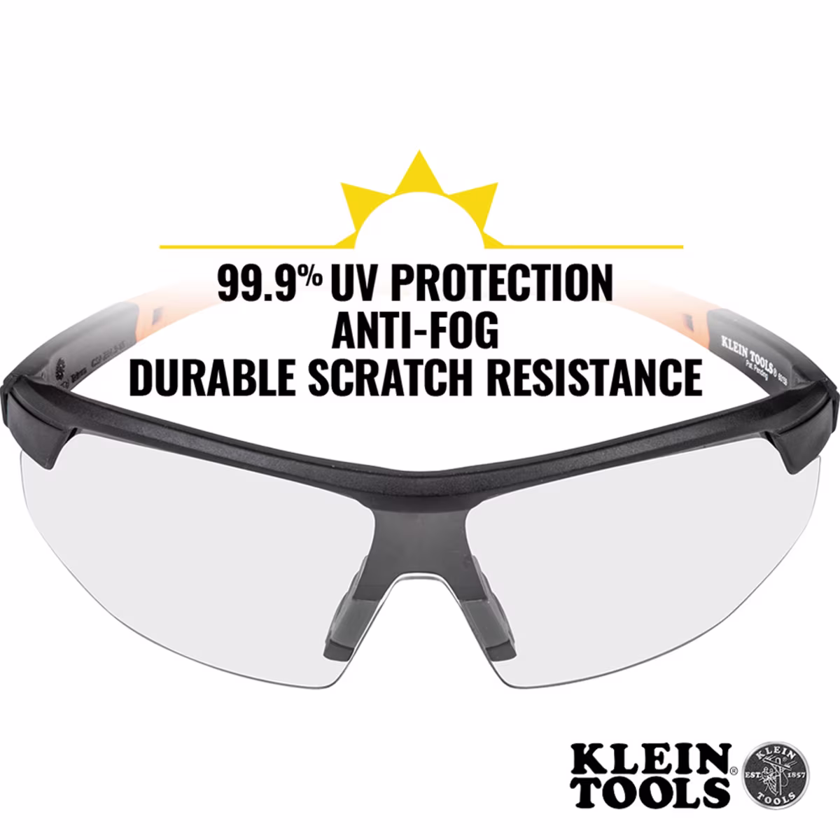 KLEIN 60159 Gafas Seguridad, Lentes Policarbonato Claro