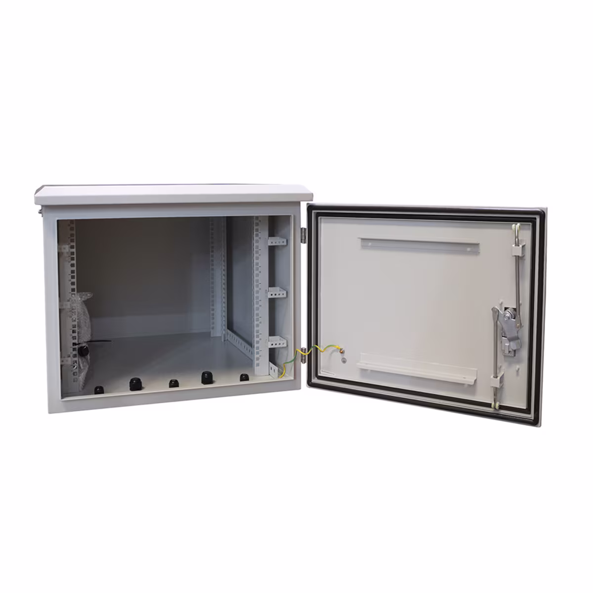 Gabinete Exterior CATCOM IP66 9U Poste | 60cm Profundidad