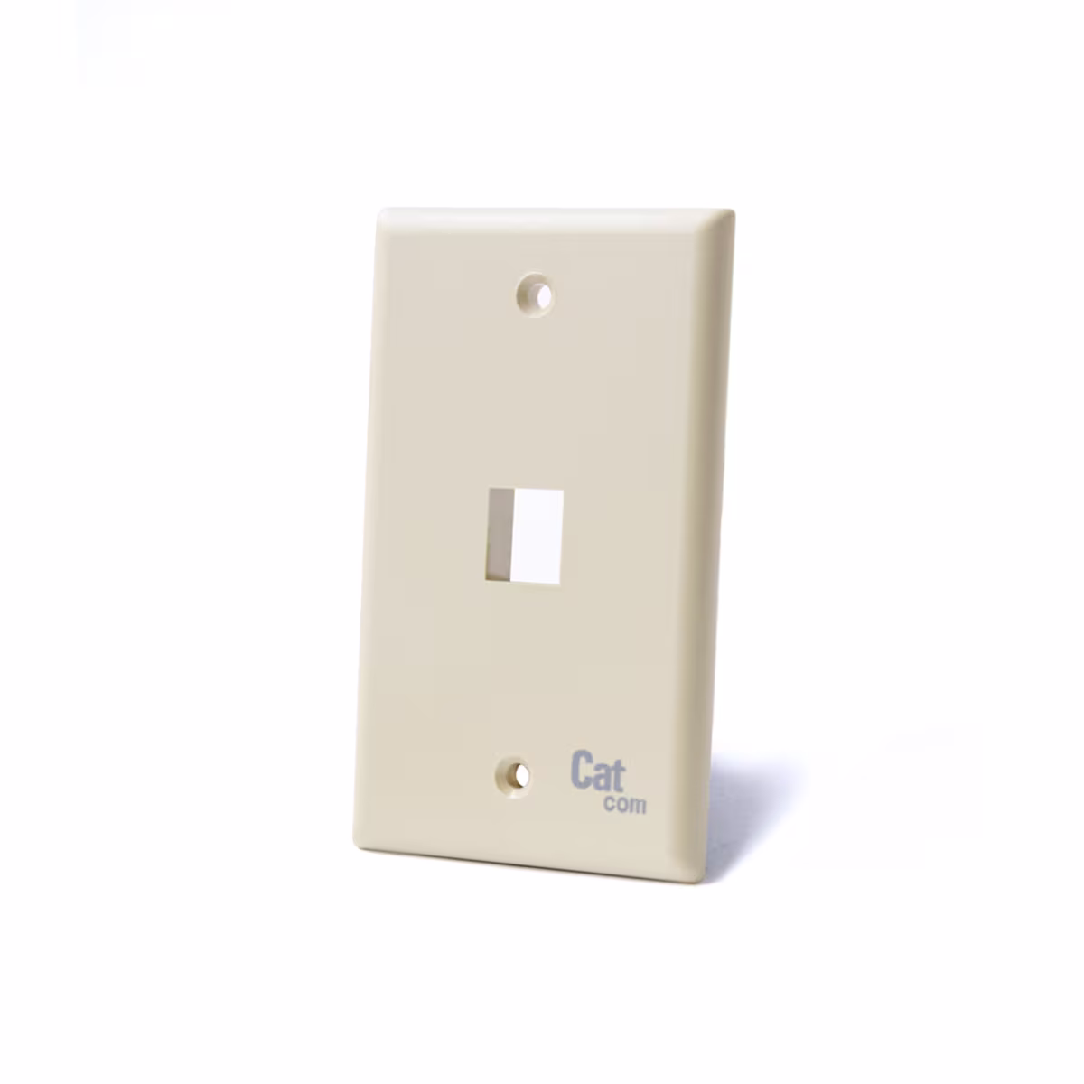 FP-0101 PLACA DE 1 PUERTO P/KEYSTONE COLOR ALMENDRA, CATCOM