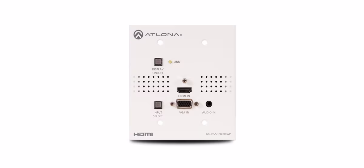HDVS-150-TX-WP SWITCH TRANSMISOR MONTAJE EN PARED HDBASE-T ATLONA