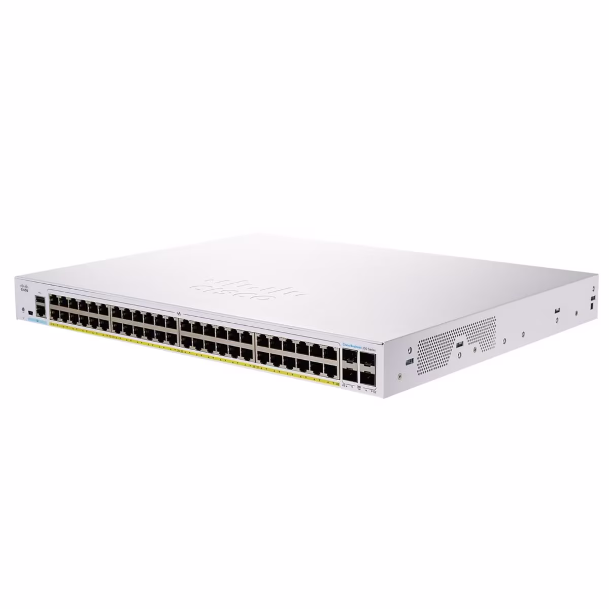 CBS250-48P-4G-NA SWITCH 48 PUERTOS 10/100/1000Mbps ADMINISTRABLE 4x1G SFP + POE, CISCO