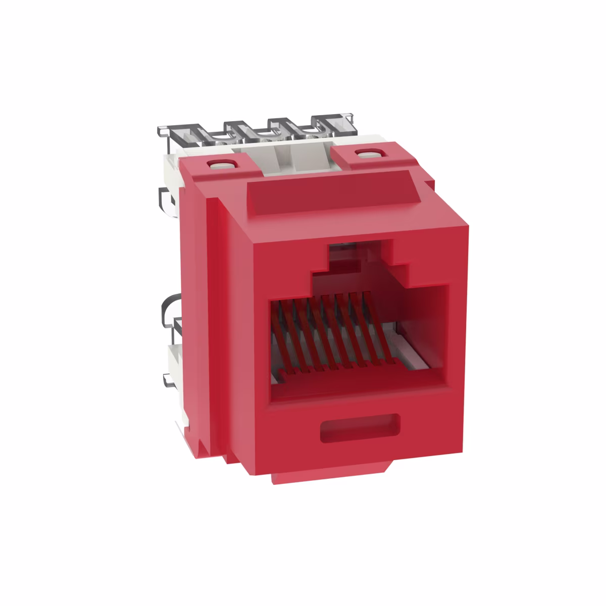 NK688MRD MODULO KEYSTONE JACK CAT. 6 ROJO, NETKEY