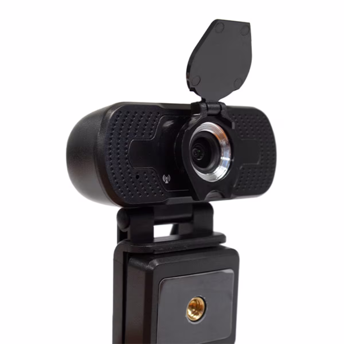 WEBCAM CAMARA WEB 2MPX - 1080HD CON TRIPODE Y TAPITA DE PRIVACIDAD, CATCOM 