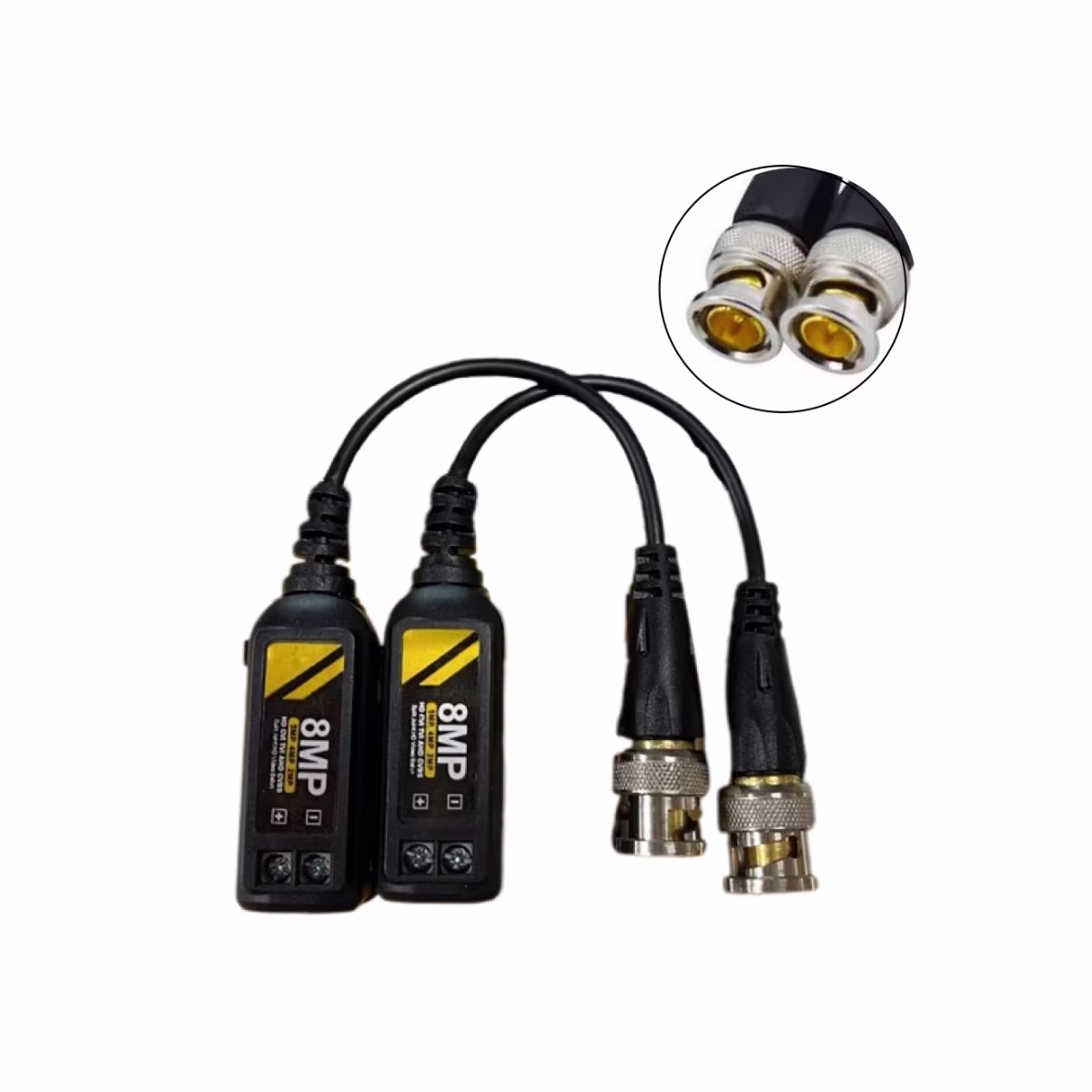 VIDEOBALUN  BALUN CONVERSIÓN BNC-UTP P/USO EN CAMARAS ANALOGAS, CATCOM