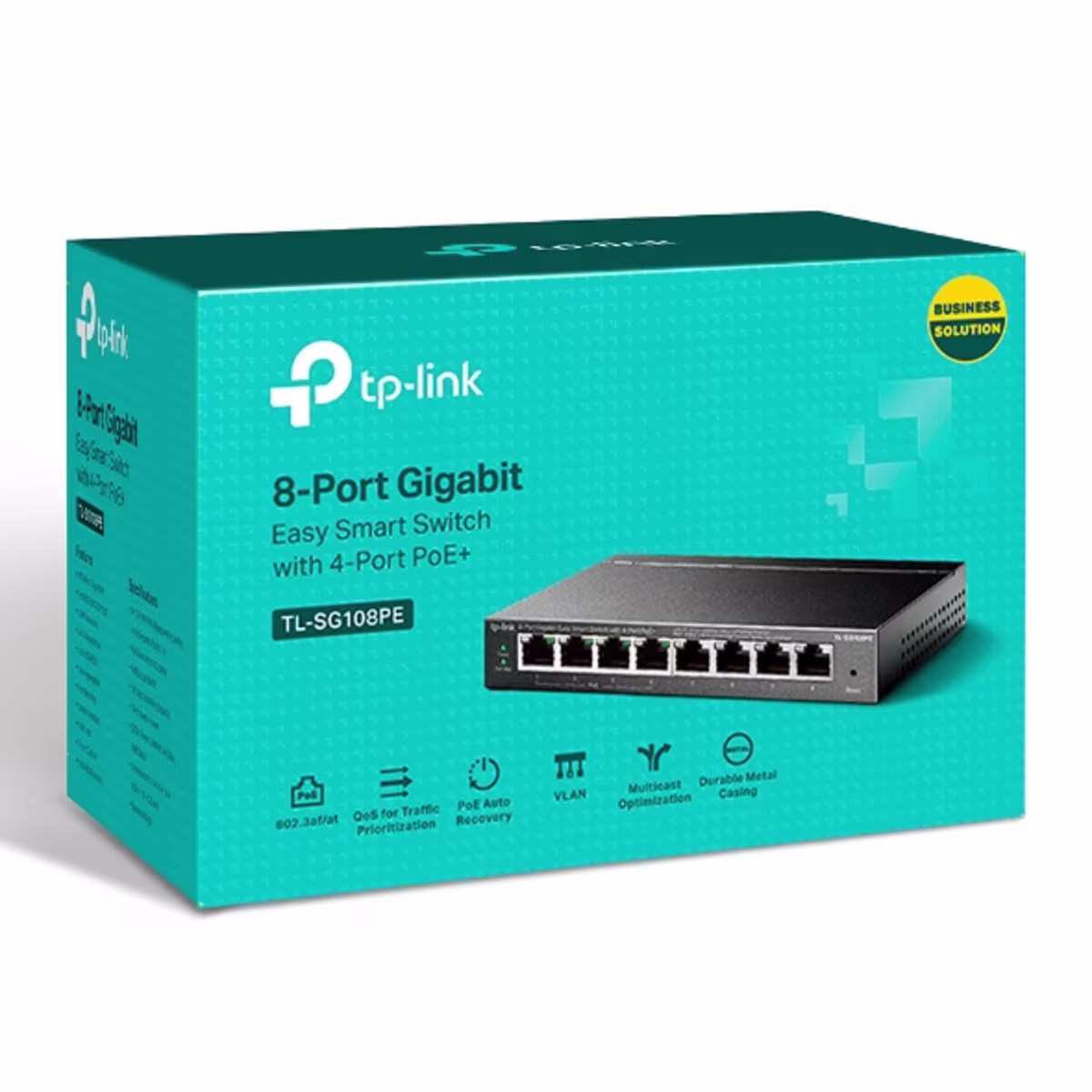 SG108PE SWITCH 8-PORT GIGABIT RJ45 10/100/1000Mbps 4 pts PoE 