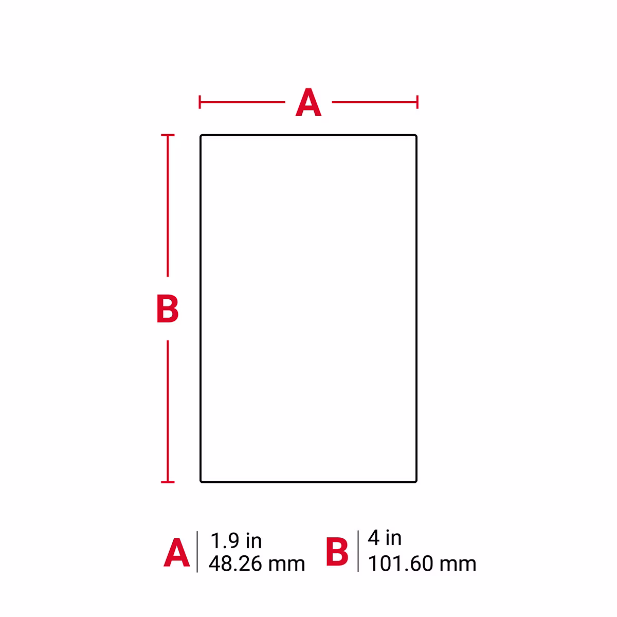 M71-38-483 ROLLO DE ETIQUETA POLIESTER 1.9inH x 4inW BLANCO BRADY