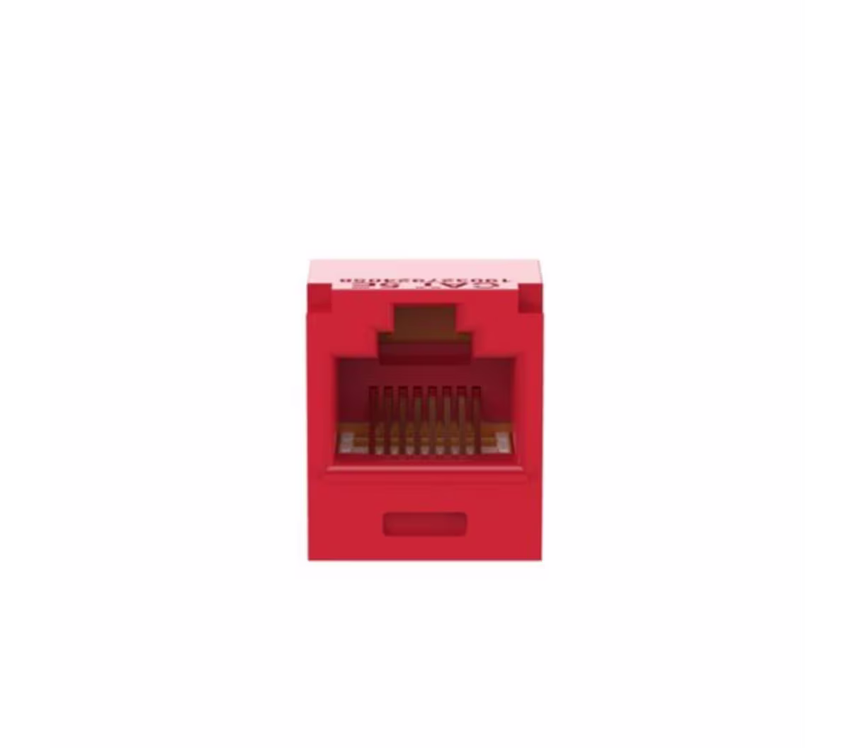 CJ5E88TGRD INSERTO KEYSTONE JACK  ROJO CAT. 5E MINICOM