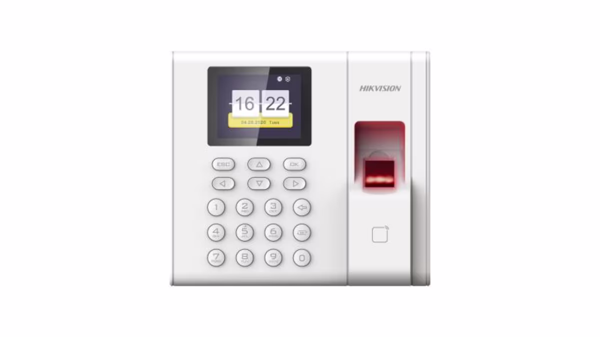DS-K1A8503MF TERMINAL PARA CONTROL DE ACCESO Y ASISTENCIA  BIOMETRICO DE HUELLA Y TARJETA 1000 USUARIOS
