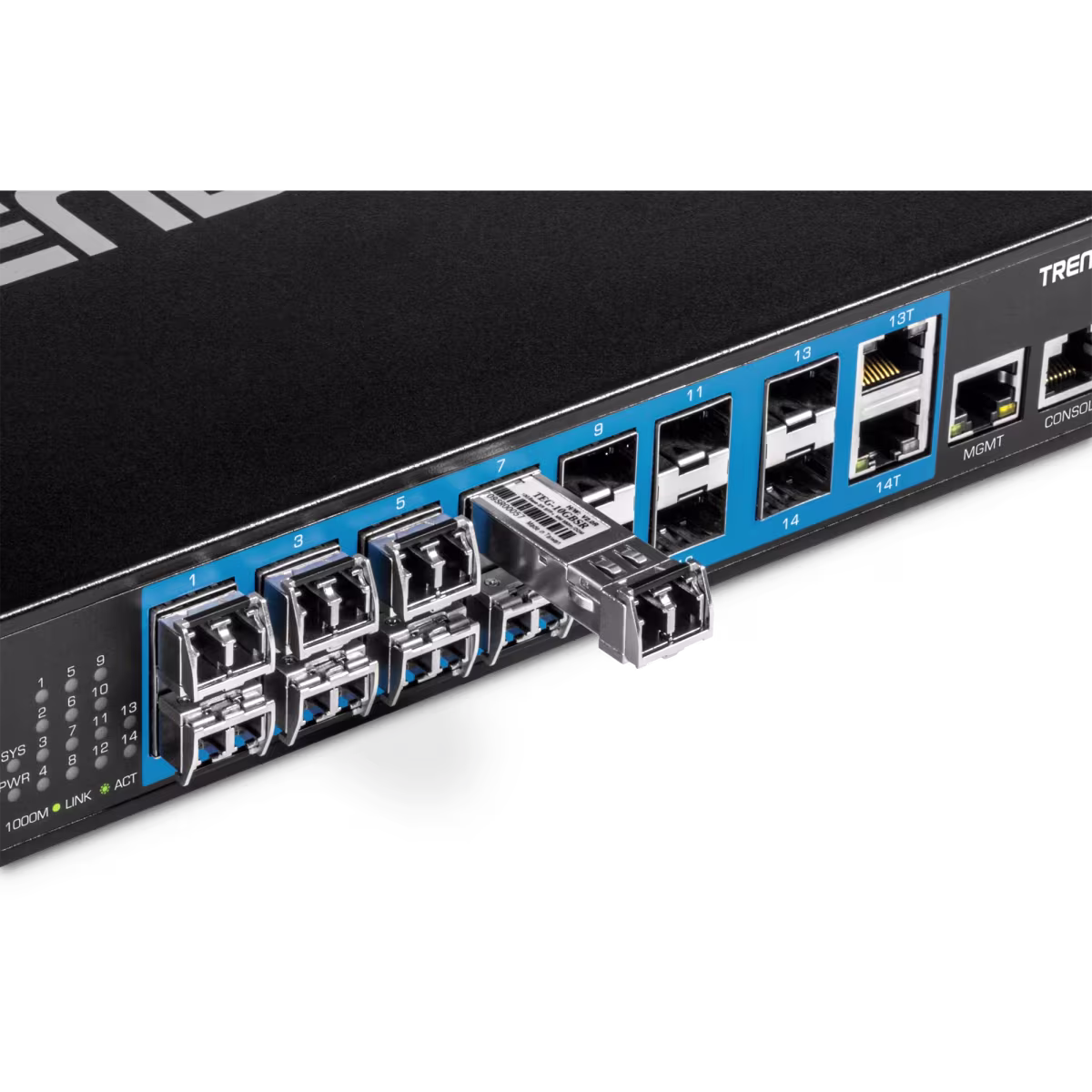 TL2-FG142 SWITCH 14 PUERTOS 100/1000Mbps ADMINISTRABLE 2SFP + 2RJ45, TRENDNET