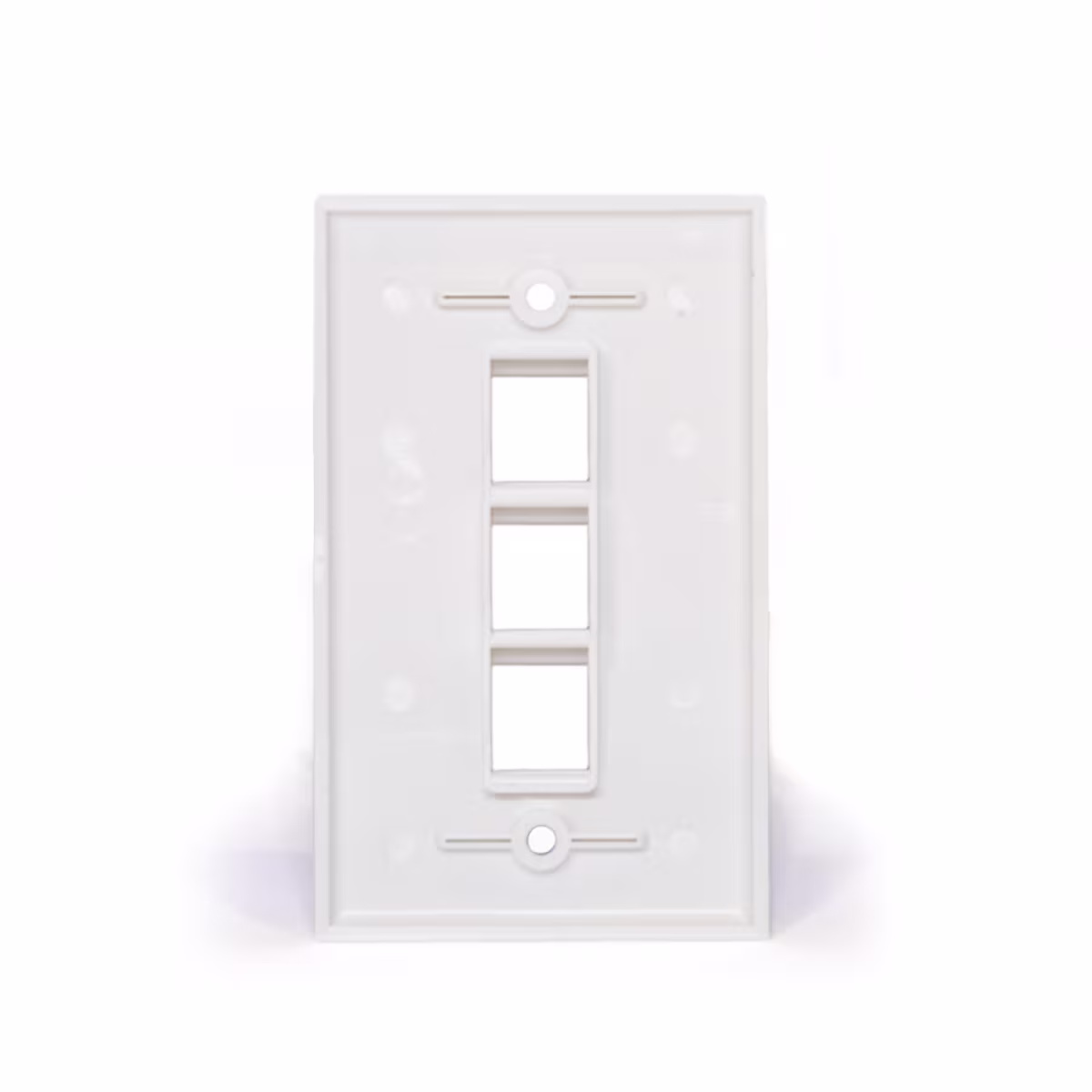 FP-0203 PLACA DE 3 PUERTOS P/KEYSTONE COLOR BLANCA, CATCOM