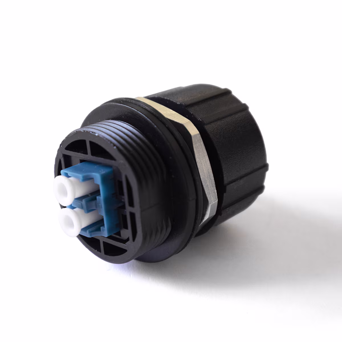 IND-LC/LC ODVA ADAPTADOR LC-LC/UPC DUPLEX MONOMODO/MULTIMODO CON TAPON INDUSTRIAL, CATCOM