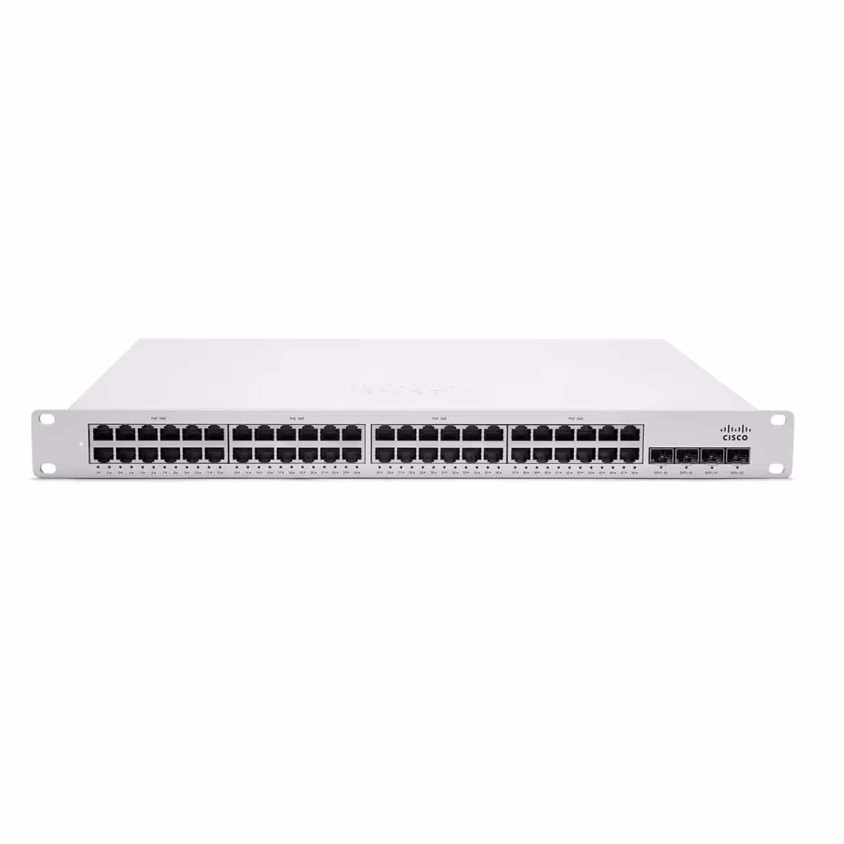 MS350-48LP-HW SWITCH MERAKI 48 PUERTOS 10/100/1000 BASE-T ADMINISTRABLE 4 SFP+ 10G RACKEABLE, CISCO