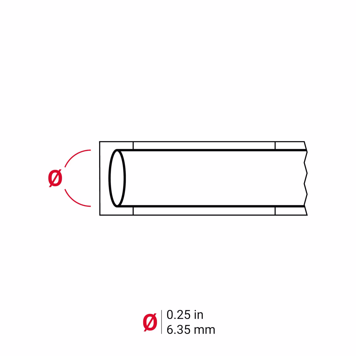 PS-C-250-WT-J ETIQUETA TERMOCONTRACTIL CONTINUA, MANGA 0.25 IN. X 200FT, RANGO CALIBRE DE ALAMBRE 16AWG-8AWG, BLANCO