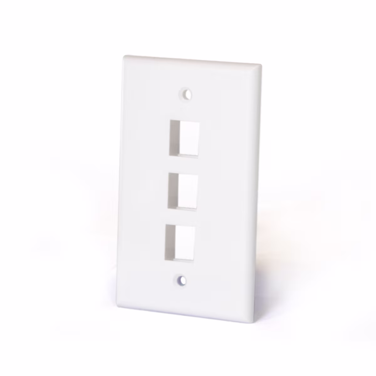 FP-0203 PLACA DE 3 PUERTOS P/KEYSTONE COLOR BLANCA, CATCOM