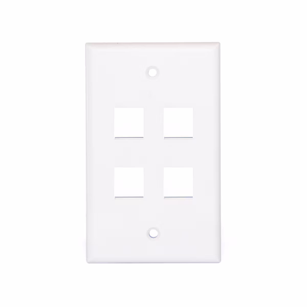 FP-0204 PLACA DE 4 PUERTOS P/KEYSTONE COLOR BLANCA, CATCOM