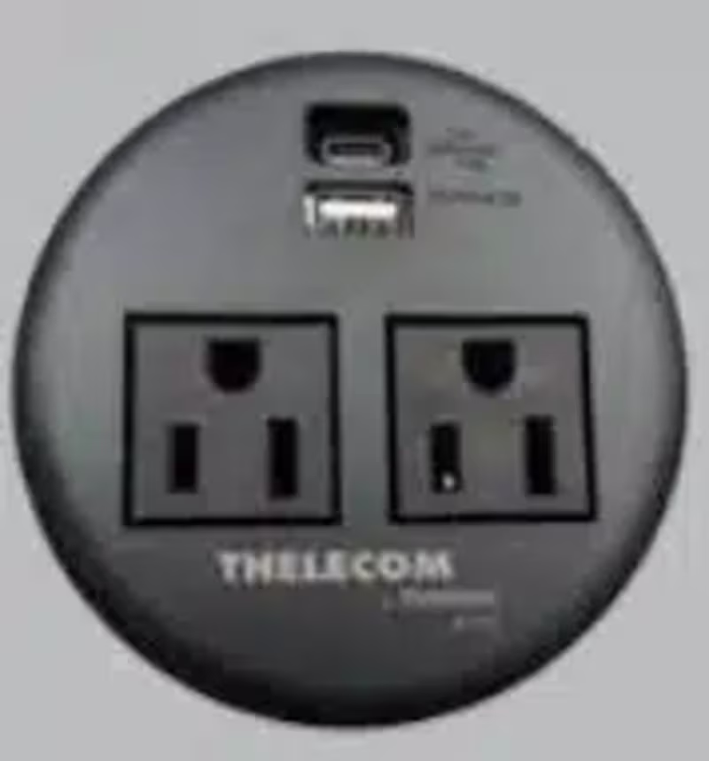 11000-83604 MULTICONTACTOS/USB EMPOTRABLE NEGRO (TMCE2USG2N) ANTERIOR