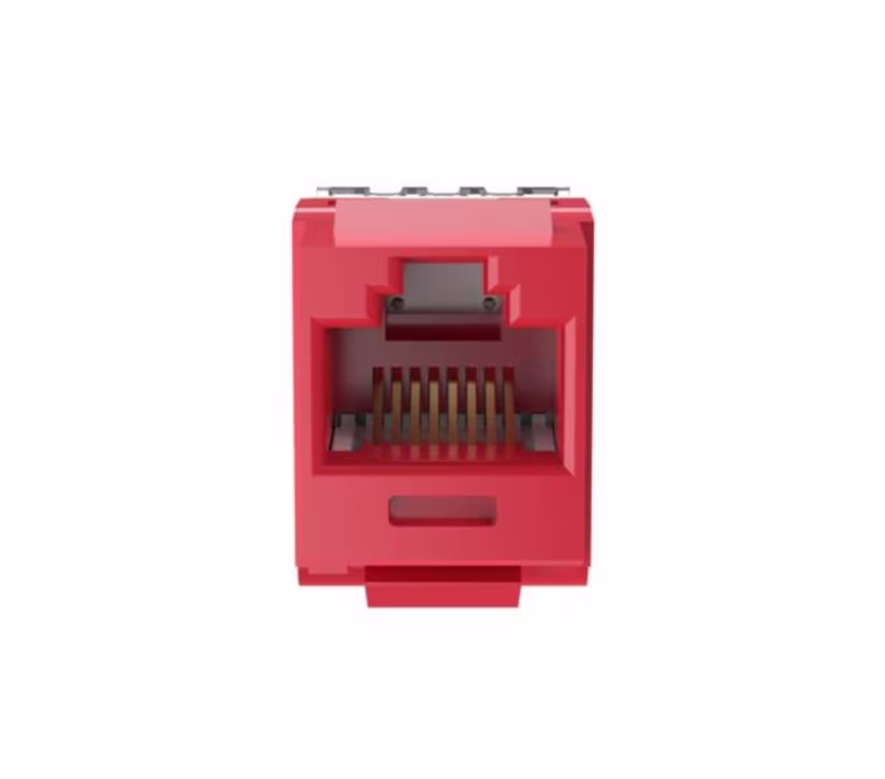 NK688MRD MODULO KEYSTONE JACK CAT. 6 ROJO, NETKEY