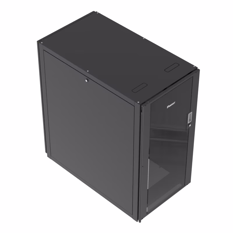 E6412B2 GABINETE 24 RU 600mm Wx1070mm CON 2 PANELES NEGRO
