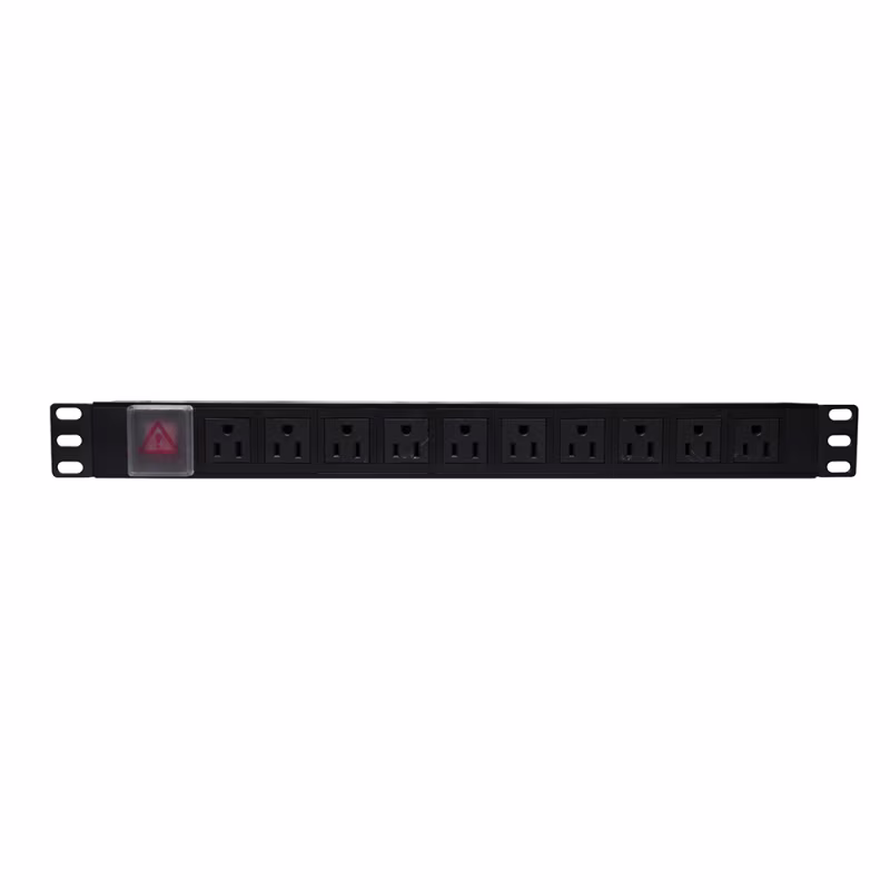 HPS-E10P PDU RACKEABLE HORIZONTAL 120V/15A (10) 5-15P 1RU, CATCOM