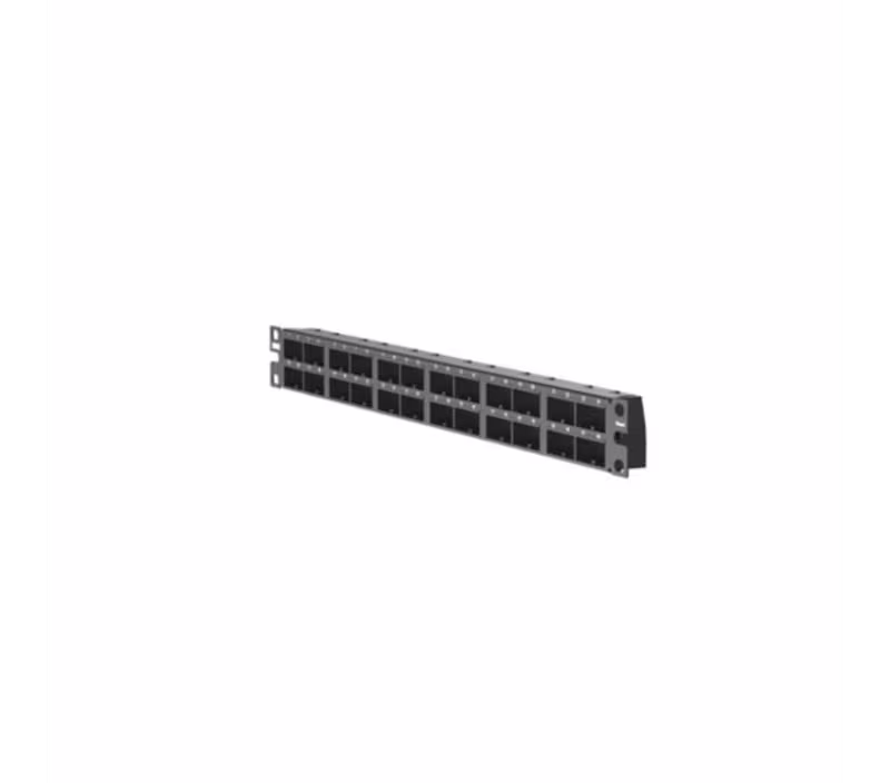 CP48HDBL PANEL MODULAR 48 PUERTOS NEGRO C/BLINDAJE