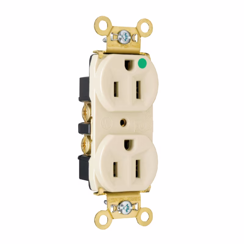 LG-PS8200-HI TOMACORRIENTE POLARIZADO DOBLE MARFIL 15A/125V PASS&SEYMOUR LEGRAND