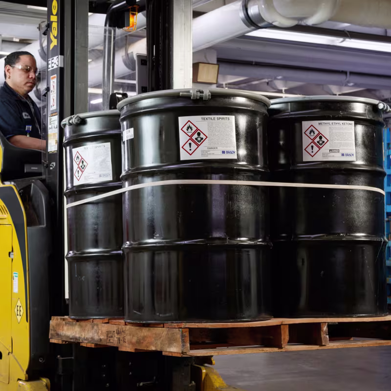 J50C-6000-2585 Etiqueta contínua polipropileno uso marino BS 5609 para BradyJet J4000 6" x 100´