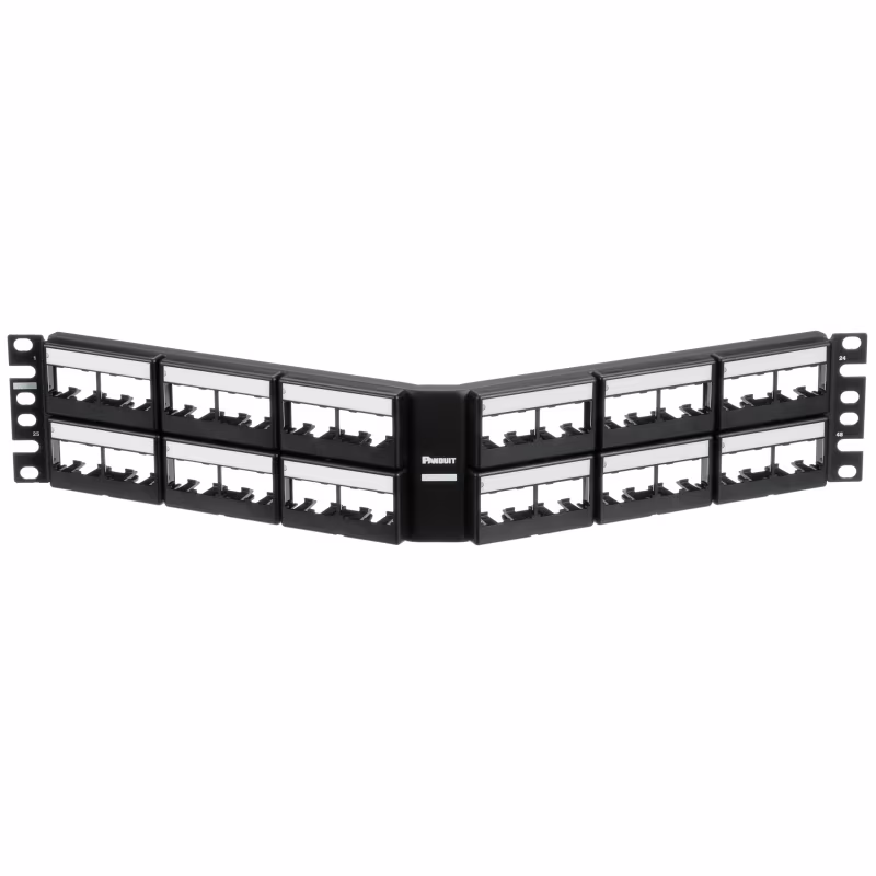 CPPLA48WBLY PATCH PANEL ANGULAR 48 PUERTOS NEGRO MODULAR DES
