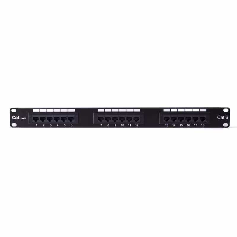CATCOM Patch Panel Cat6 18P 110 Block, ANSI/TIA-568.2-D, 250MHz