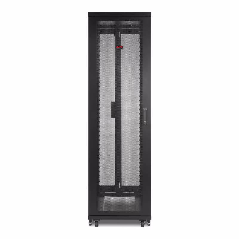 AR2400 GABINETE NETSHELTER DE PISO 42 RU 600X1060MM NEGRO PUERTA FRONTAL MALLA APC