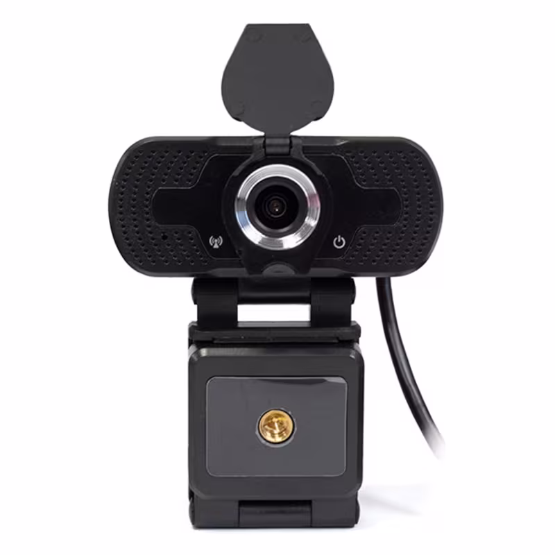 WEBCAM CAMARA WEB 2MPX - 1080HD CON TRIPODE Y TAPITA DE PRIVACIDAD, CATCOM 
