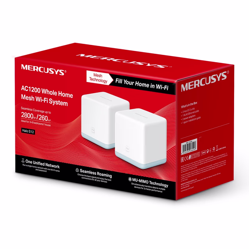 HALO-S12 (3-pack) SISTEMA WiFi MESH AC1200 1200Mbps
