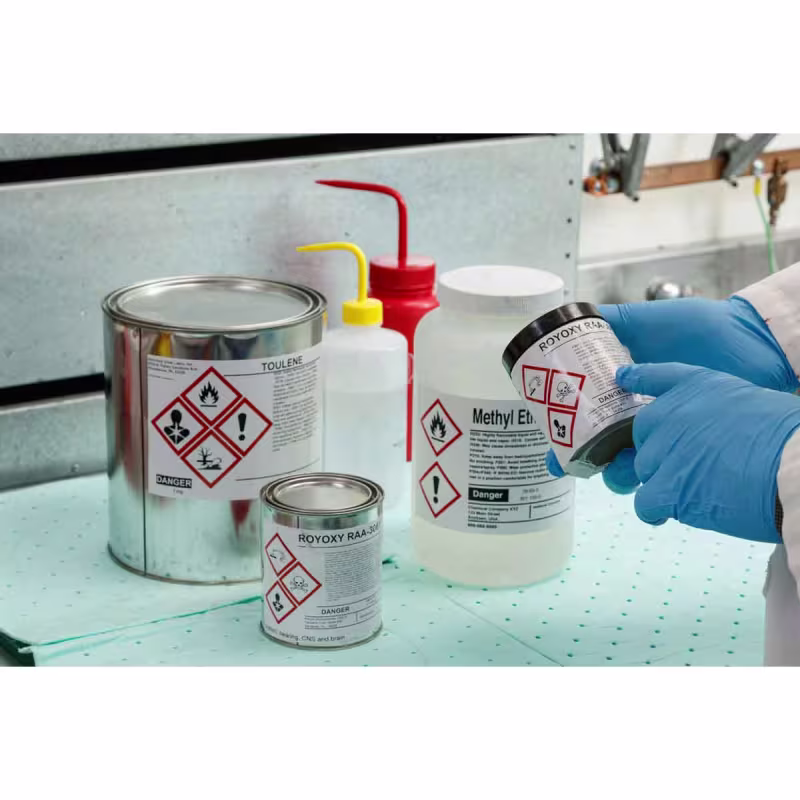 B30-260-7569-CLP4B ETIQUETA PREIMPRESA VINIL 340 2.17inH x 3.35inW ROJO S/BLANCO BRADY