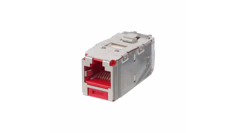 CJS688TGRDY INSERTO KEYSTONE JACK CAT6 BLINDADO, COLOR ROJO