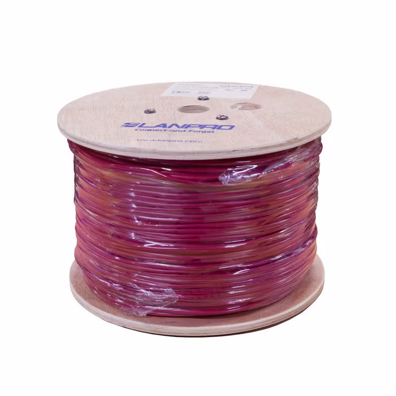 LP-FPL06216RDC CABLE P/ALARMAS DE INCENDIO 2 HILOS SÓLID/16AWG RISER ROJO SIN BLINDAJE RIPCORD, LANPRO