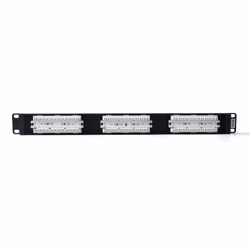 CATCOM Patch Panel Cat6 18P 110 Block, ANSI/TIA-568.2-D, 250MHz