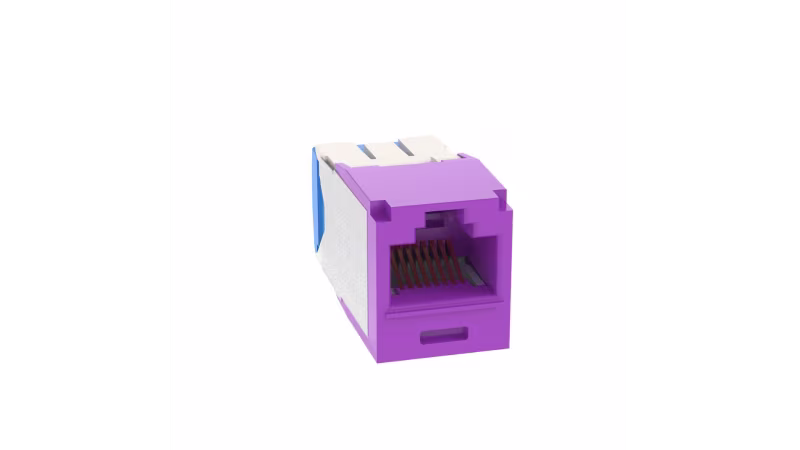 CJ6X88TGVL INSERTO KEYSTONE JACK CAT.6A 8POS VIOLETA