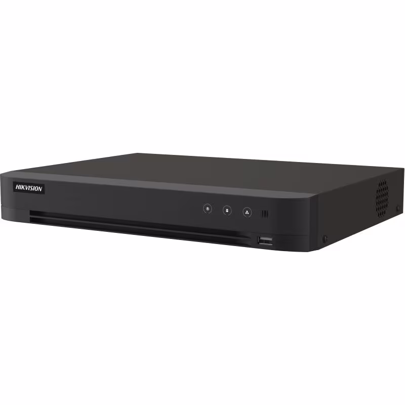 IDS-7216HQHI-M1-XT DVR 16 CANALES + 8 IP 1 SATA 5MP LITE H.265+ CON AUDIO AcuSense Reconocimiento Facial