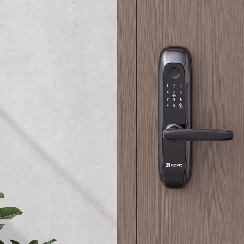 CS-L2S-11FCP CERRADURA SMART CON HUELLA, CÓDIGO, LLAVE Y TARJETA, EZVIZ