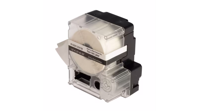 R100X125V1M CARTUCHO DE ETIQUETA AUTOLAMINADA VINYL 1" W X 1.25" X 38" 