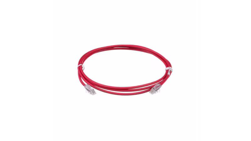 UTP28X7RD PATCH CORD UTP 6A 7FT ROJO ULTRADELGADO