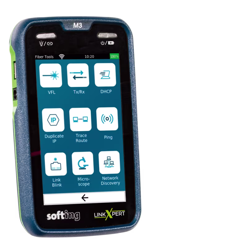 SOFT-226104 LINKXPERT M3 TESTER  EQUIPO DE MEDICION MULTIHERRAMIENTA DE 3 MEDIOS PARA REDES LAN